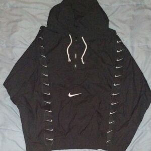 Nike Black Pullover with White Swoosh Details